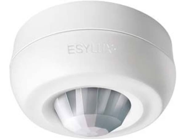 ESYLUX EB10430893 Overflademonteret Loft-tilstedeværelsesalarm 360 ° Hvid IP40