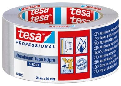 tesa STRONG 63652-00001-00-00 Alumiininauha Sølv (L x B) 25 m x 50 mm 1 stk 1 stk