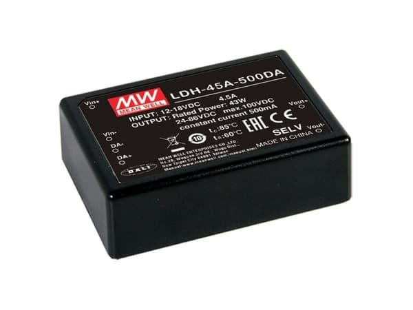MEAN WELL LDH-45B-700WDA, 45 W, -40 - 85 °C, 18 - 32 V, 0,7 A, 64 V, 53 mm