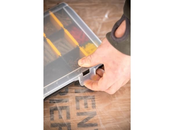 Stanley STST81680-1, Förvaringslåda, Svart, Gul, Rektangulär, Polypropylen (PP), Polykarbonat, Vit