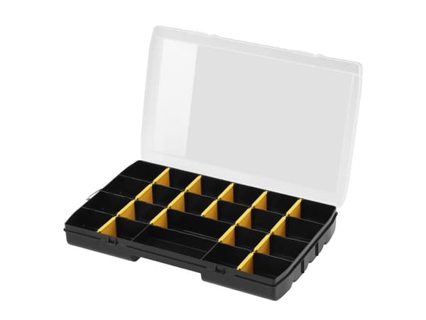 Stanley STST81681-1, Lager boks, Sort, Gult, Rektangulær, Polypropylen (PP), Monokromatisk, Polykarbonat