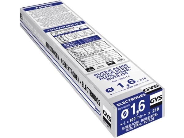 GYS Svejseelektroder 210 stk (Ø x L) 1.6 mm x 300 mm 40 A (max.)