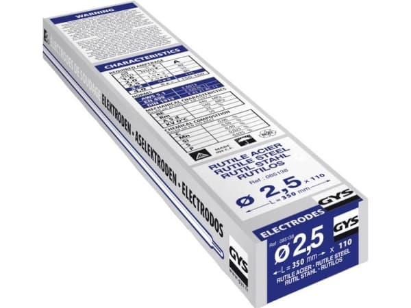 GYS Svejseelektroder 110 stk (Ø x L) 2.5 mm x 350 mm 80 A (max.)