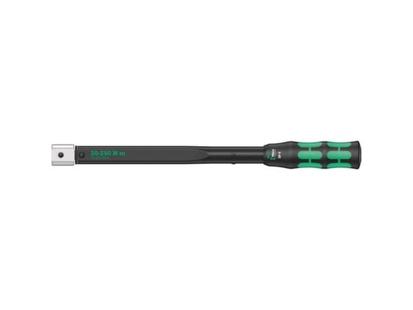 Wera CLICK-TORQUE XP 4, Momenttiavain, Nm, Mekaaninen, 20 - 250 Nm, Musta, Vihreä, 45,7 cm