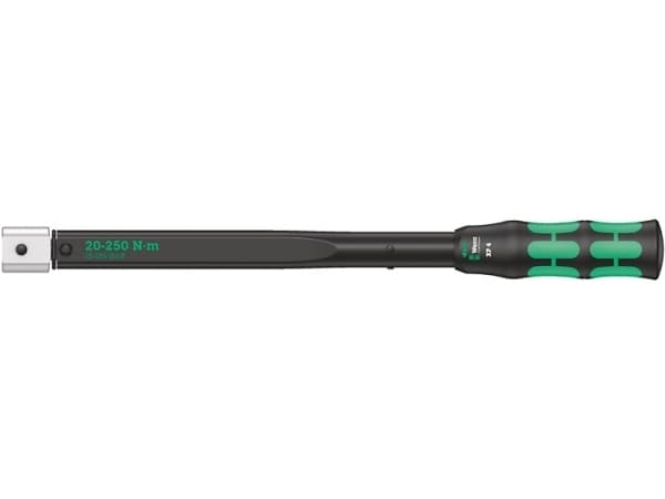 Wera CLICK-TORQUE XP 4, Momenttiavain, Nm, Mekaaninen, 20 - 250 Nm, Musta, Vihreä, 45,7 cm