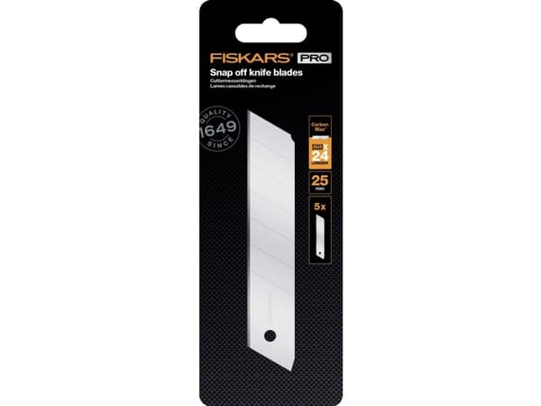 Fiskars carbonMax blade t/universalkniv knæk-blade 25mm 5 stk.
