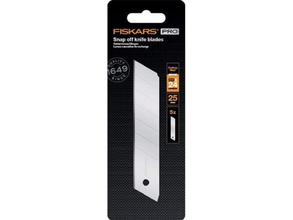 Fiskars carbonMax blade t/universalkniv knæk-blade 25mm 5 stk.