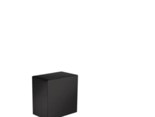 HG FixFit Square slangeudt. - med kontraventil, Mat sort
