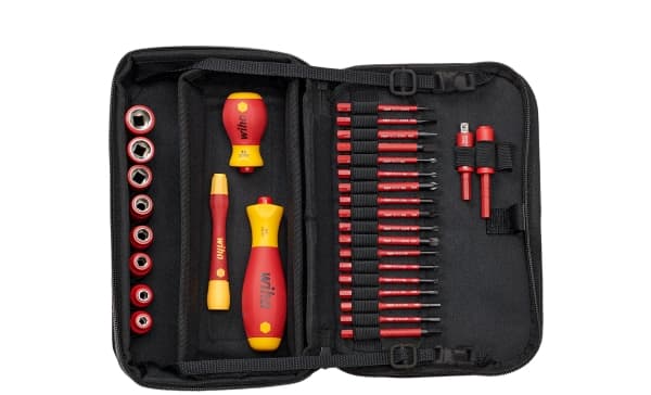 Wiha slimVario electric 7209N - Verktøyssett - 32 deler - inn multifunctional flexible bag