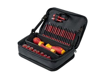 Wiha slimVario electric 7209N - Verktøyssett - 32 deler - inn multifunctional flexible bag