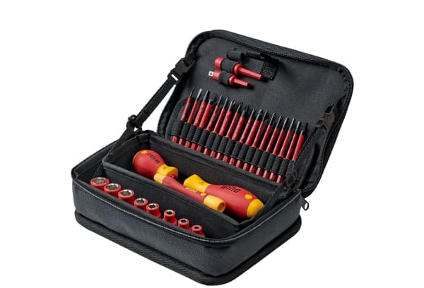 Wiha slimVario electric 7209N - Verktøyssett - 32 deler - inn multifunctional flexible bag