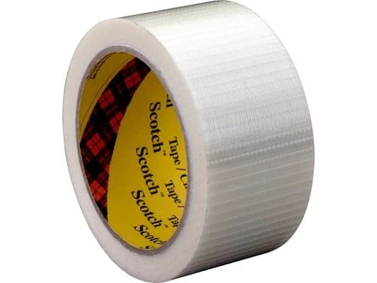 3M 89595050, Läpinäkyvä, Niputus, Kiinnittävä, Pakkaaminen, Tiivistävä, Biaksiaalisesti orientoitu polypropeeni (BOPP), Lasikuitu, Metalli, Kestää ha