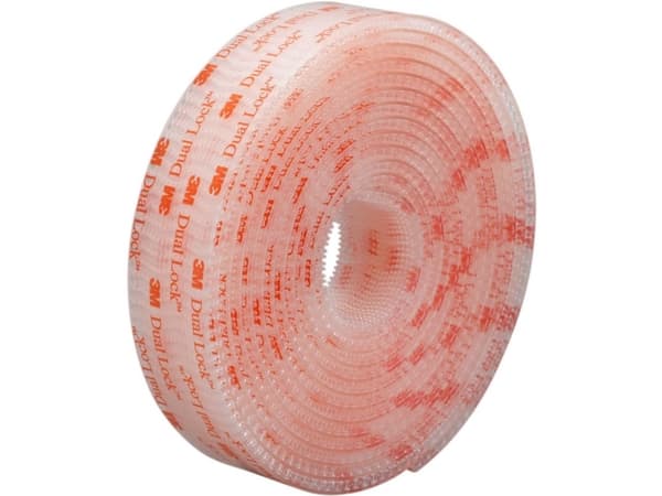 3M Dual Lock Velcro-Power high-tech painekiinnike, rulla 25 mm x 1,25 m, itseliimautuva, vedenpitävä, sisä- ja ulkokäyttöön - 1 kpl (SJ356025)
