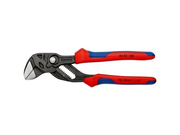 Knipex 86 02 180, 4 cm, Plast, Blå, Rød, 43 mm, 180 mm, 14 mm