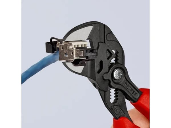 Knipex 86 02 180, 4 cm, Plast, Blå, Rød, 43 mm, 180 mm, 14 mm
