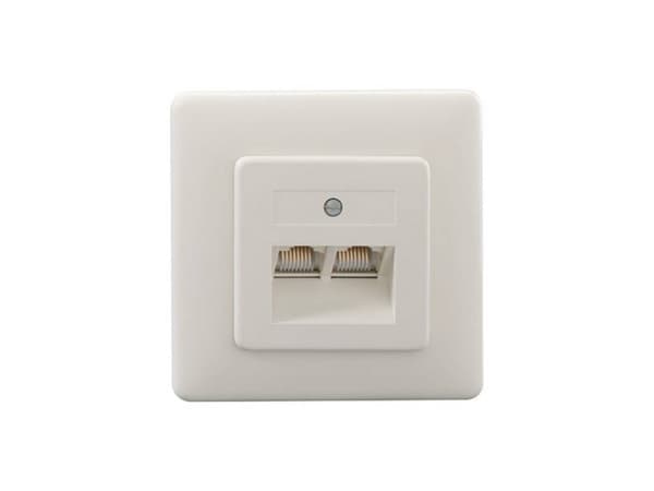 Rutenbeck 13010247, RJ-45, -5 - 50 °C, vit, plast, IP20, 125 V