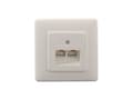 Miniatyrbild 1 av 5: Rutenbeck 13010247, RJ-45, -5 - 50 °C, vit, plast, IP20, 125 V