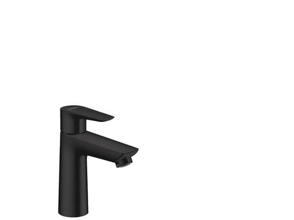 hansGrohe Talis E 110 håndvaskarmatur m/løft-op bundventil, mat sort