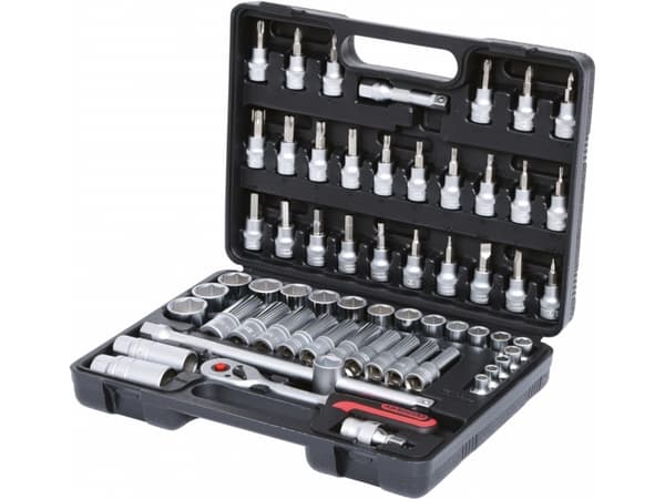 KS Tools 911.0661, Skiftnyckelsats, 3/8", 61 huvud(er), Krom vanadium stål, 4,2 kg