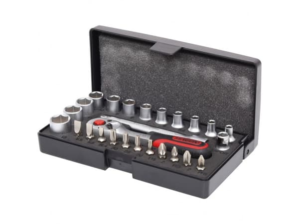 KS Tools 917.0626, Støpselsett, 1/4", Imperisk, 26 hoder, 1/4", Kromvanadiumstål