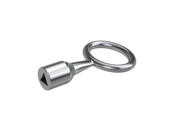 BASI 301D-7, Metallisk, 1 ben, 1 hoder, Trekant, 7 mm, 22 g