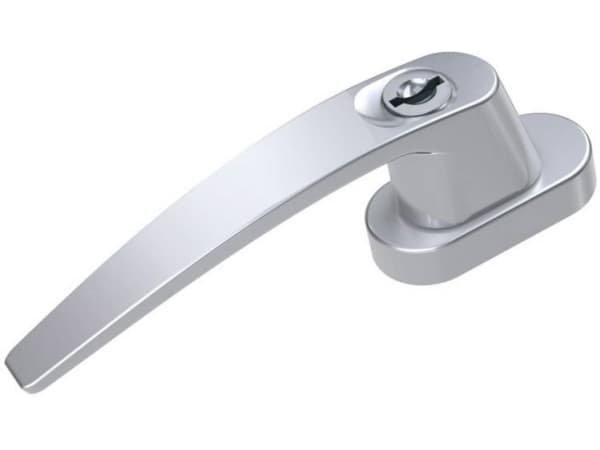 Basi 7554-0000 Låsbart fönsterhandtag Silver