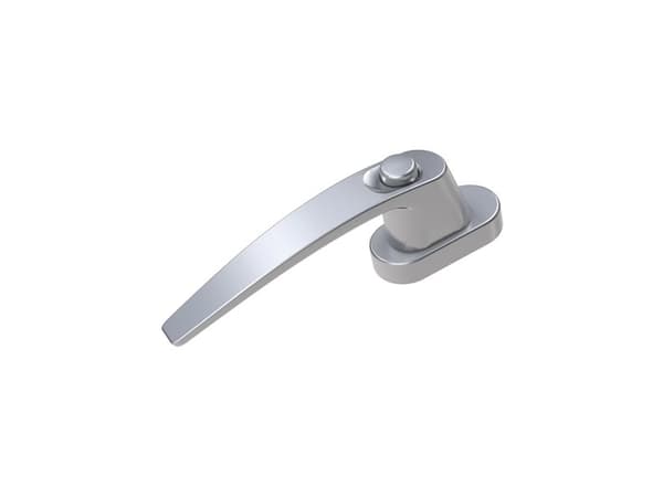 BASI 7554-0010, Vindushåndtak, Sølv, Aluminium, Monokromatisk
