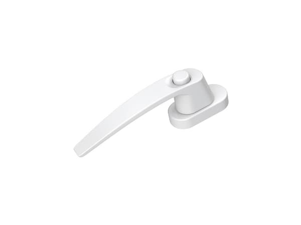 BASI 7554-0012, Vindushåndtak, Hvit, Aluminium, Hvit, Monokromatisk