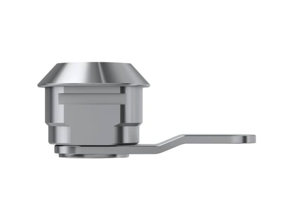 BASI HS 332 KD, Mailbox lock, Kromfarget, Galvanisert metall