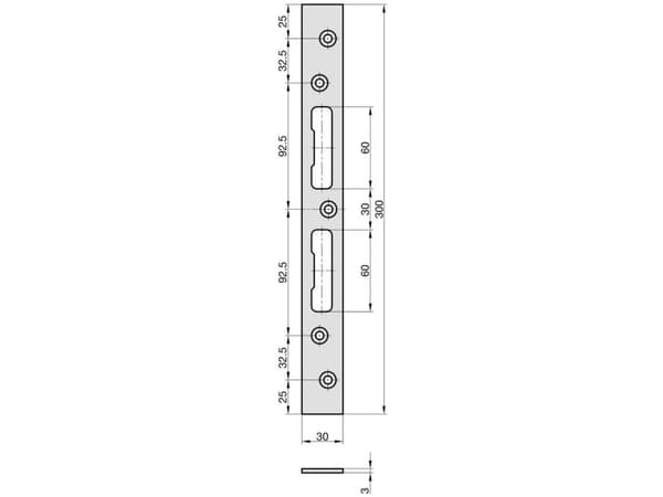 Basi 9553-0110 Platta glidskor