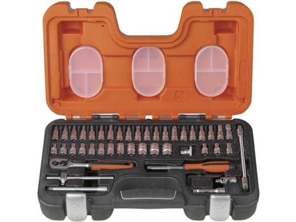 Bahco S460, Pistorasiasarja, 1/4", Metrinen, 12 pää(t), 4,4.5,5,5.5,6,7,8,9,10,11,12,13 mm, Terästä