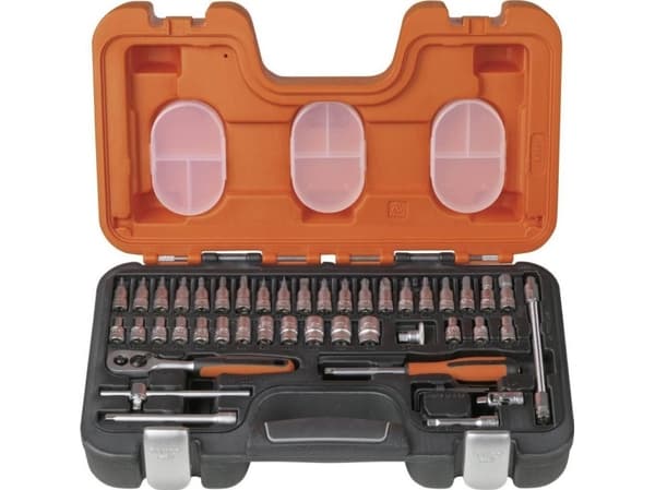 Bahco S460, Pistorasiasarja, 1/4", Metrinen, 12 pää(t), 4,4.5,5,5.5,6,7,8,9,10,11,12,13 mm, Terästä