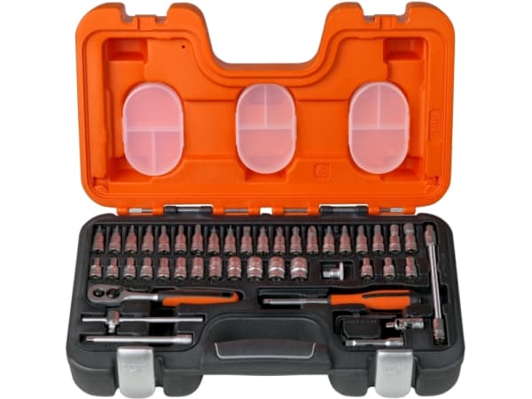 Bahco S460, Pistorasiasarja, 1/4", Metrinen, 12 pää(t), 4,4.5,5,5.5,6,7,8,9,10,11,12,13 mm, Terästä