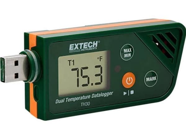 Extech TH30 TH30 TH30 lämpötilan mittauslaite Mål Temperature -30 til +70 °C PDF-funktion