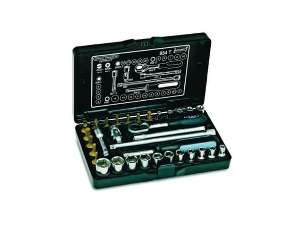 HAZET 854T, Pistorasiasarja, 1/4", Metrinen/brittiläinen, 33 pää(t), 6.3 mm, 1/4"