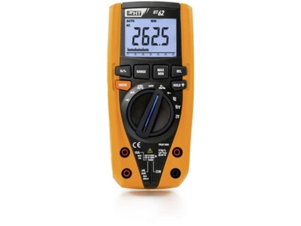 HT Instruments HT62 Käsikäyttöinen yleismittari digitaalinen CAT III 1000 V, CAT IV 600 V Näyttö (lukemat): 6000