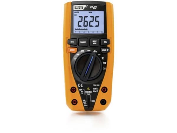 HT Instruments HT62 Käsikäyttöinen yleismittari digitaalinen CAT III 1000 V, CAT IV 600 V Näyttö (lukemat): 6000