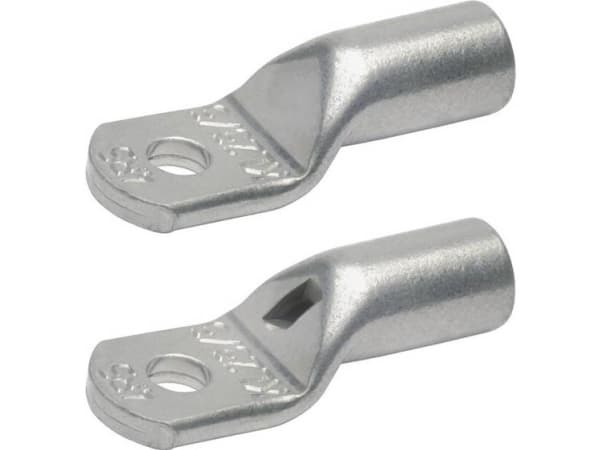 Klauke 8R16, Rörformig ringkabelsko, Plåtburk, Rak, Rostfritt stål, Koppar, 95 mm ²