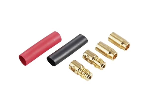 Schnepp DS 6 Bananstik Stik, lige, Tilslutning, lige Stift-diameter: 6 mm Rød, Sort 1 stk