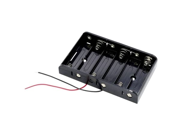 Takachi MP36 Batteriholder 6 R6 (AA) Kabel (L x B x H) 91 x 56 x 16 mm