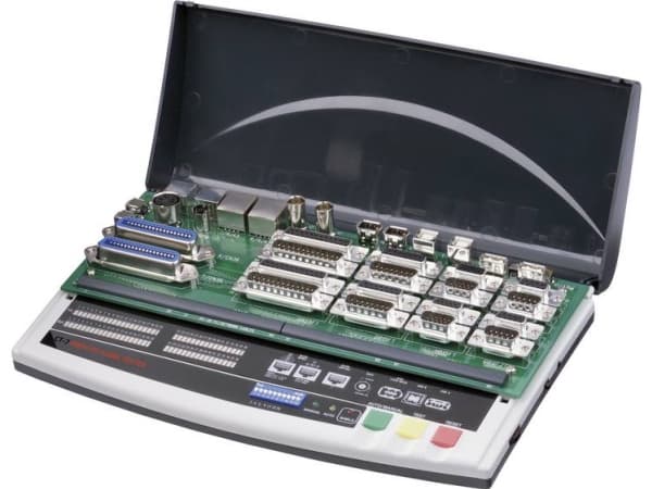 Kabeltester CT-7 VOLTCRAFT CT-7 Beregnet til... 9-, 15-, 25-polet SUB-D, 15-polet SUB-HD, Centronics, USB A + B, IEEE 1394, BNC, RJ-45, PS/2, 5-polet