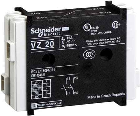 Hjälpkontakt VZ-20 2 ändar
