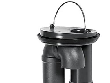 Vattenlås nr 1 0,8 l/sek - För avloppsskålar av plast/rostfritt material utan sidotillträde