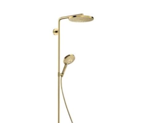 hansGrohe Raindance Select S Showerpipe PowderRain guld-optik