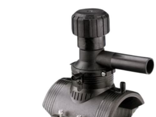 Kiinnike 75x32mm PN16 - sisäänrakennetulla poralla. 360° käännettävissä. PE100-SDR11 Elgef Plus PE100-SDR11 Elgef Plus