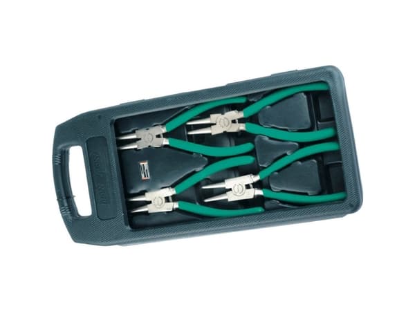 BRÜDER MANNESMANN M10471, Tangsett, 6 cm, Kromvanadiumstål, PVC, Grønn