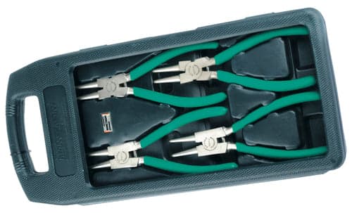 BRÜDER MANNESMANN M10471, Tangsett, 6 cm, Kromvanadiumstål, PVC, Grønn