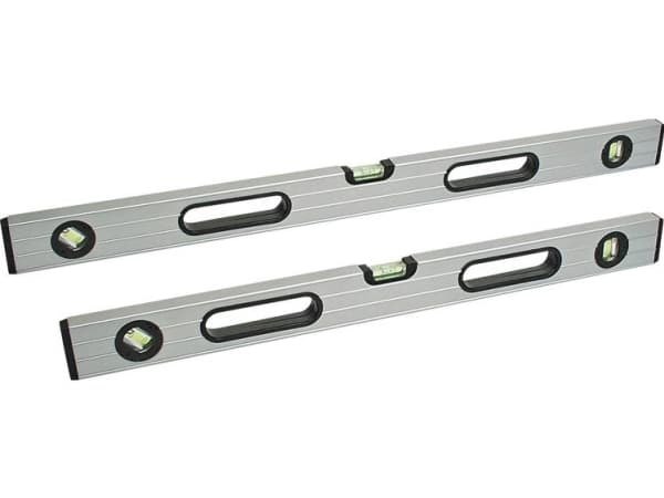 BR?DER MANNESMANN vater, 3 nivåer, lengde: 600 mm, lettmetall vater, laget av dobbelribbet aluminium - 1 stk (80860)