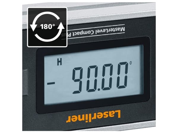 Laserliner MasterLevel Compact Plus, Sort, Grå, LCD, AAA, 1,5 V, 0 - 50 °C, 152 mm