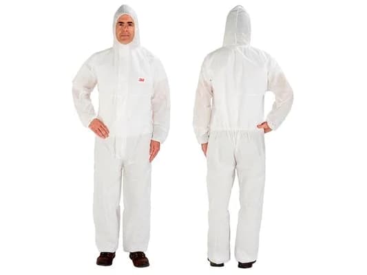 3M 4515 - L, Valkoinen, L, SML, Aikuinen, Unisex, Vetoketju